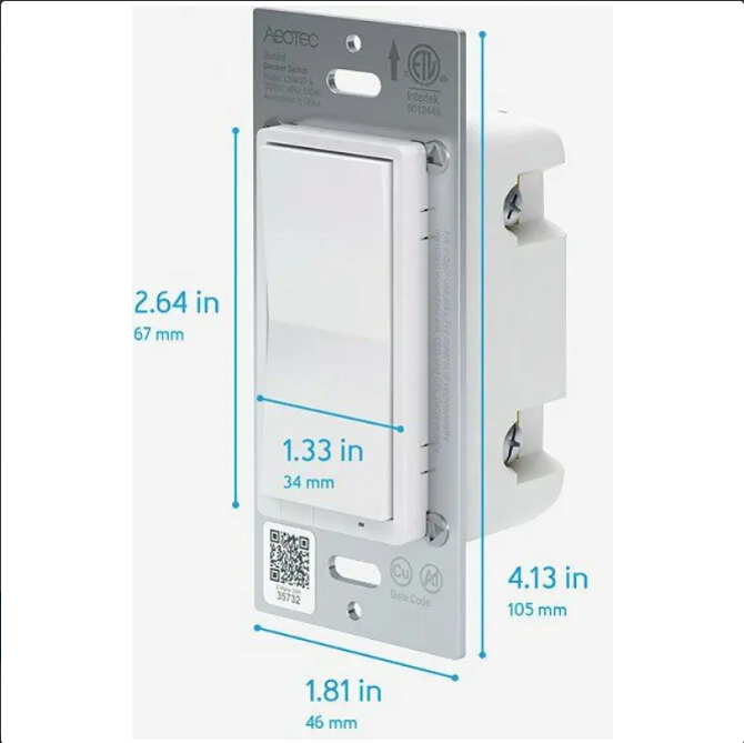Absolute Aeotec Illumino ZWave 700 Wall Dimmer 4 Absolute Aeotec Illumino ZWave 700 Wall Dimmer - Image 2